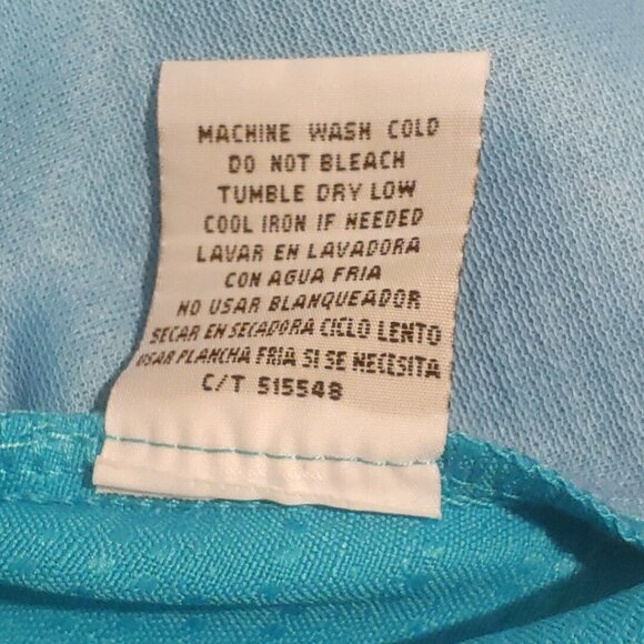 NWT Danny & Nicole Short Sleeve Blazer Top Turquoise Career Office Women 14 $70 - Picture 7 of 8